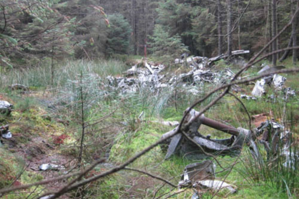 Crash Site & Wreckage Halifax Bomber Glendhu Hill