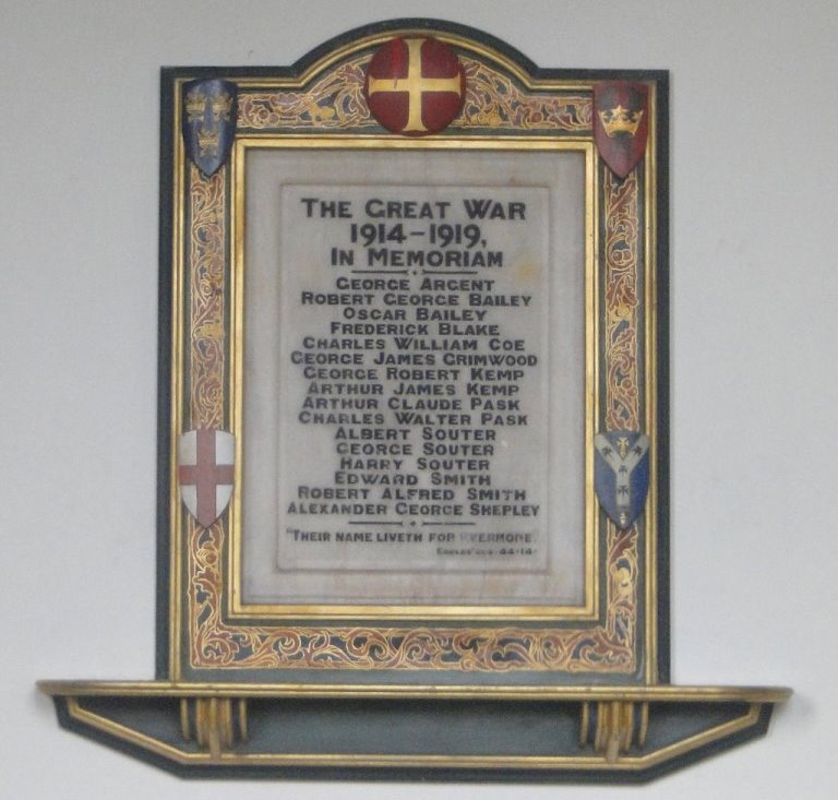 Monument Eerste Wereldoorlog Chedburgh