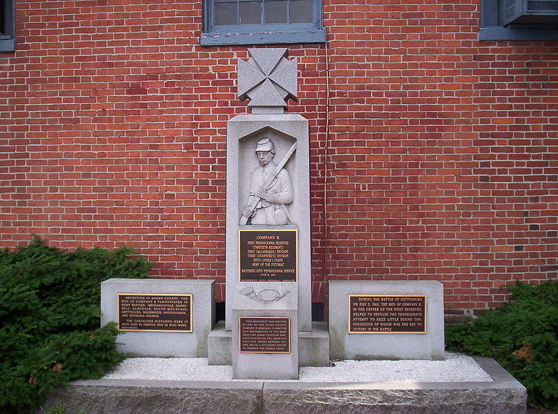 1st Pennsylvania Reserves - Company K Monument