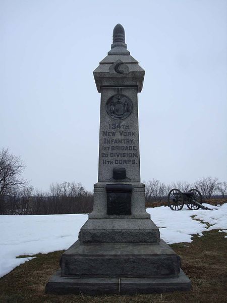 134th New York Volunteer Infantry Regiment Monument
