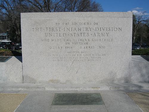 Monument 1st Infantry Division Washington DC