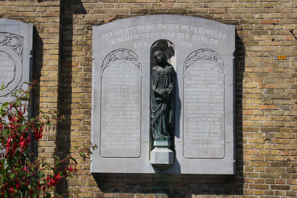 Memorials Civilian Victims WW I and WW II - French and British Soldiers WW I #5