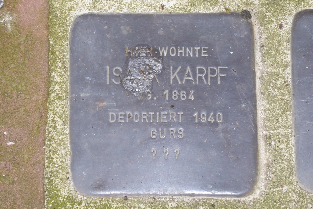 Stolpersteine Nebenmaingasse 5 #4