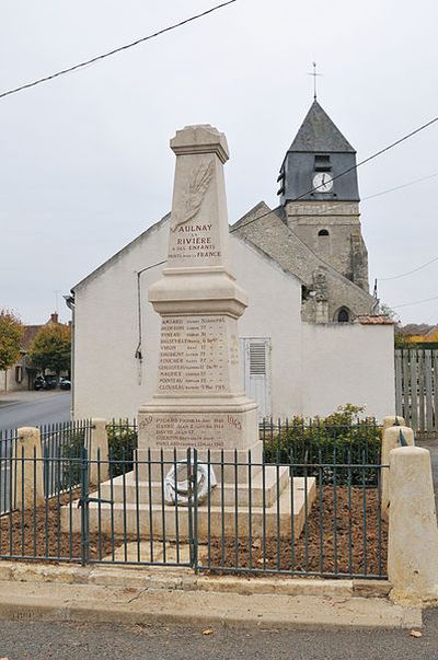 Oorlogsmonument Aulnay-la-Rivire