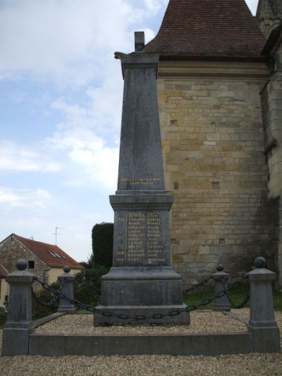 War Memorial Jouy-le-Moutier