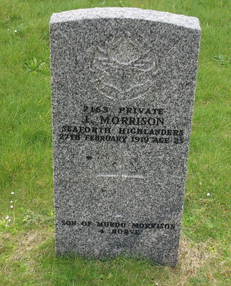 Commonwealth War Grave Galson Old Churchyard