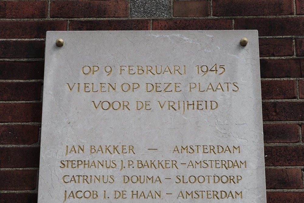 Monument Executie 9 Februari 1945 Zaandam