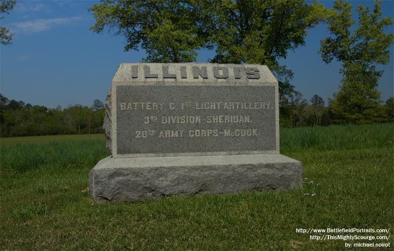 Monument 1st Illinois Light Artillery - Battery C #1