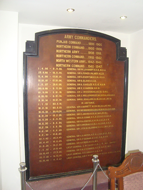 Memorial British Army Commanders