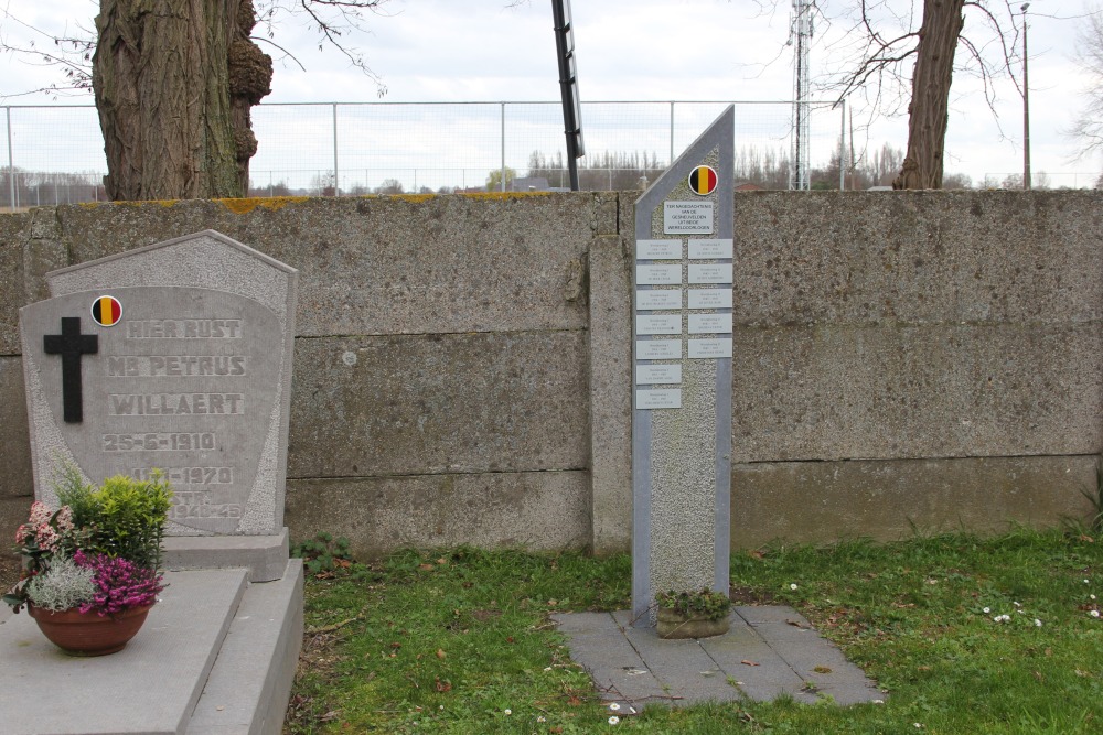 Oorlogsmonument Begraafplaats Hamme Zogge