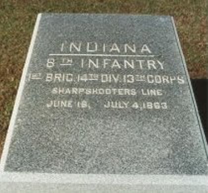 Position Marker Sharpshooters-Line 8th Indiana Infantry (Union)