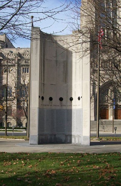 Monument Vietnam-Oorlog Indiana