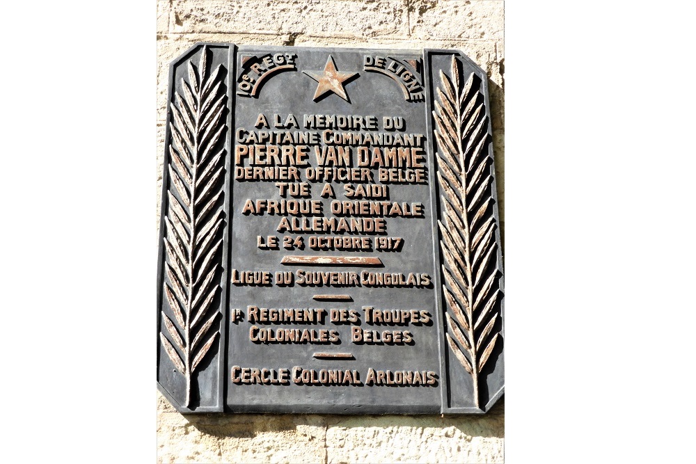 Memorial for Captain-Commander Pierre Van Damme