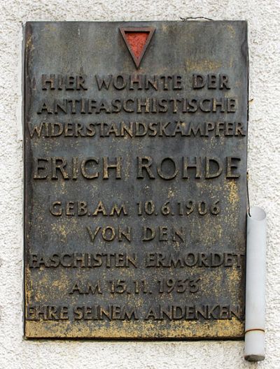 Gedenkteken Erich Rohde