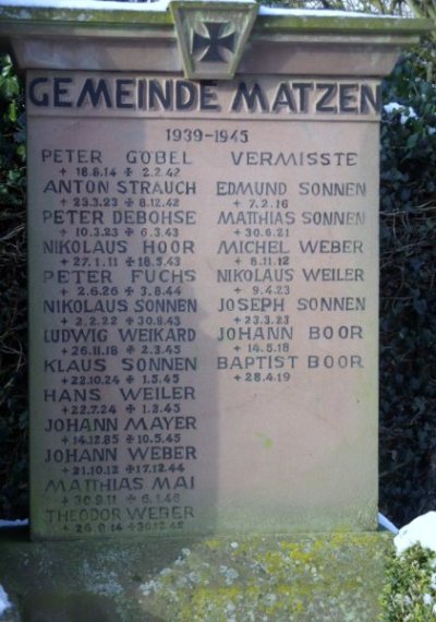 War Memorial Matzen #4