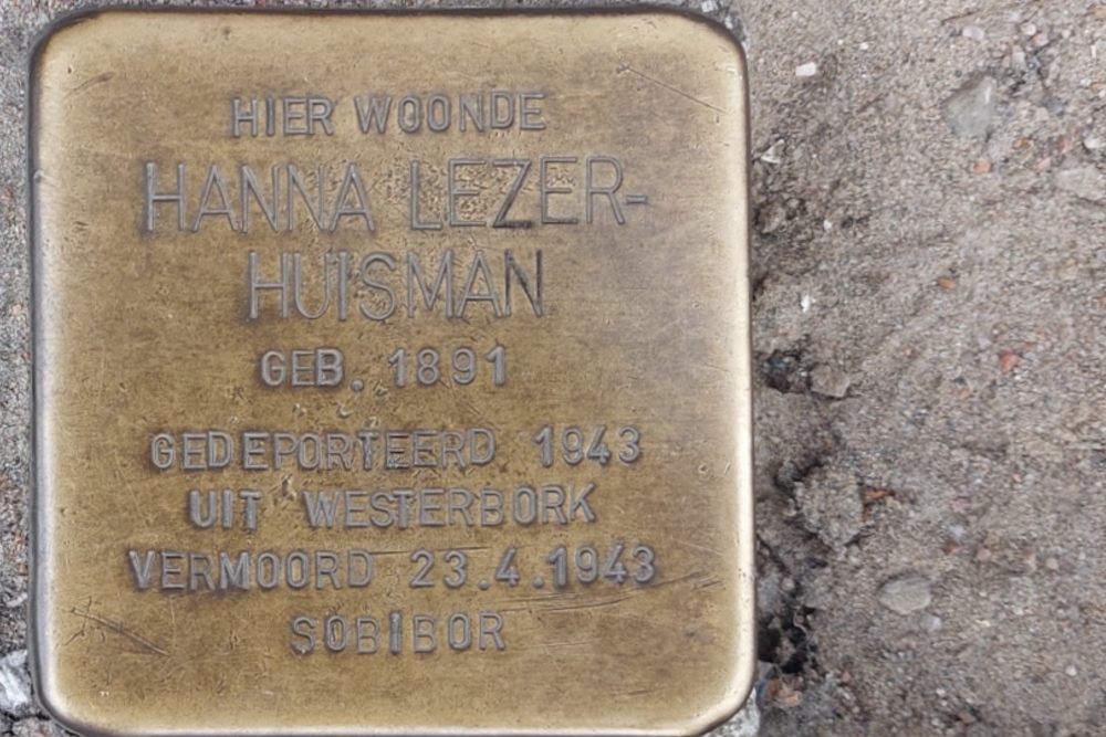 Stolpersteine 1e Middellandstraat 25a #3