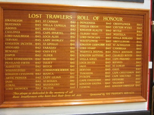 Memorial Lost Trawlers