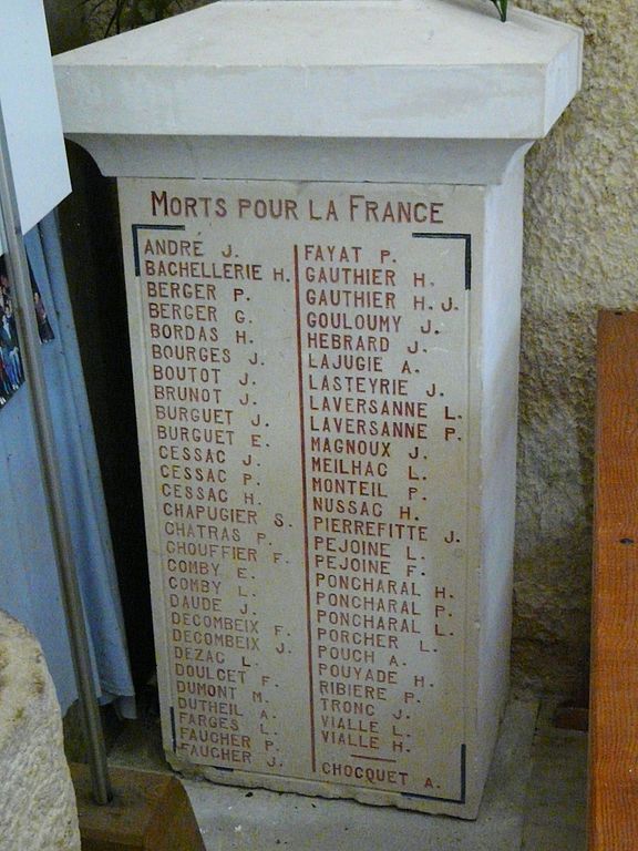 World War I Memorial Estivaux
