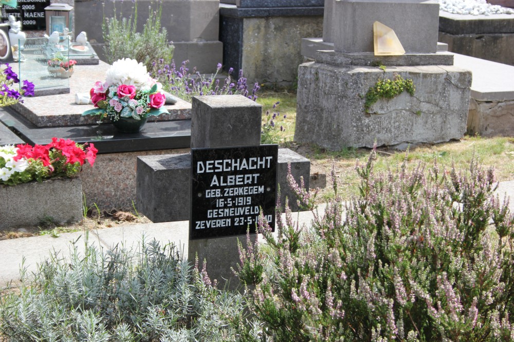 Belgische Oorlogsgraven Zerkegem