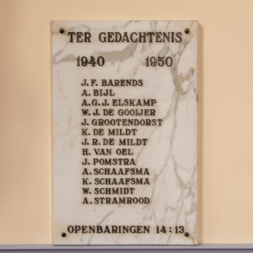 War Memorial NoorderLichtkerk Zeist