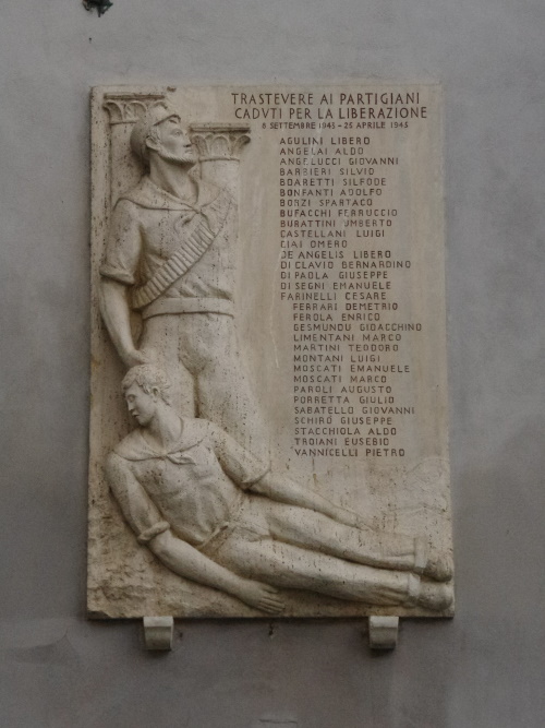 Monument Partizanen van Trastevere
