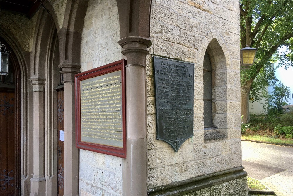 Memorials For The Fallen In The First And Second World War Sigmaringen