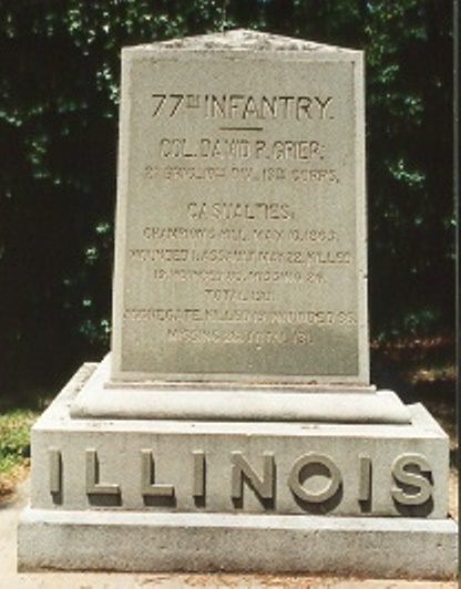 77th Illinois Infantry (Union) Monument