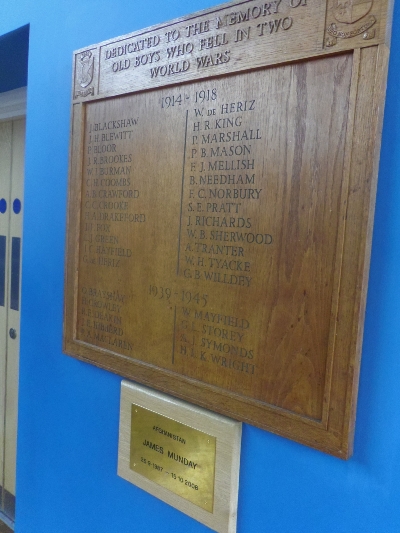 War Memorial Coleshill School