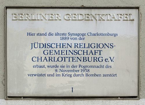Gedenkteken Synagoge Charlottenburg