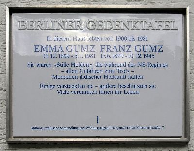 Gedenkteken Emma en Franz Gumz