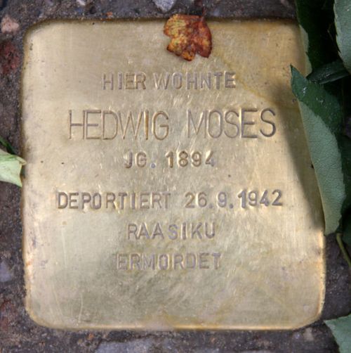 Stolpersteine Witzlebenstrae 16 #3