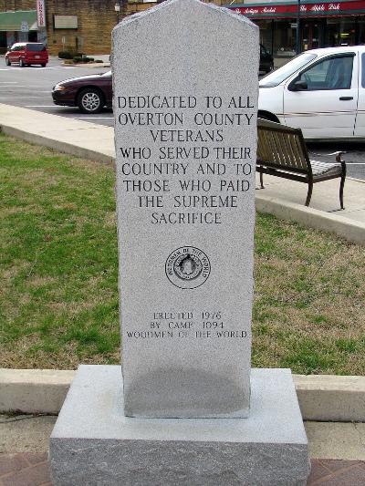 Monument Veteranen Overton County
