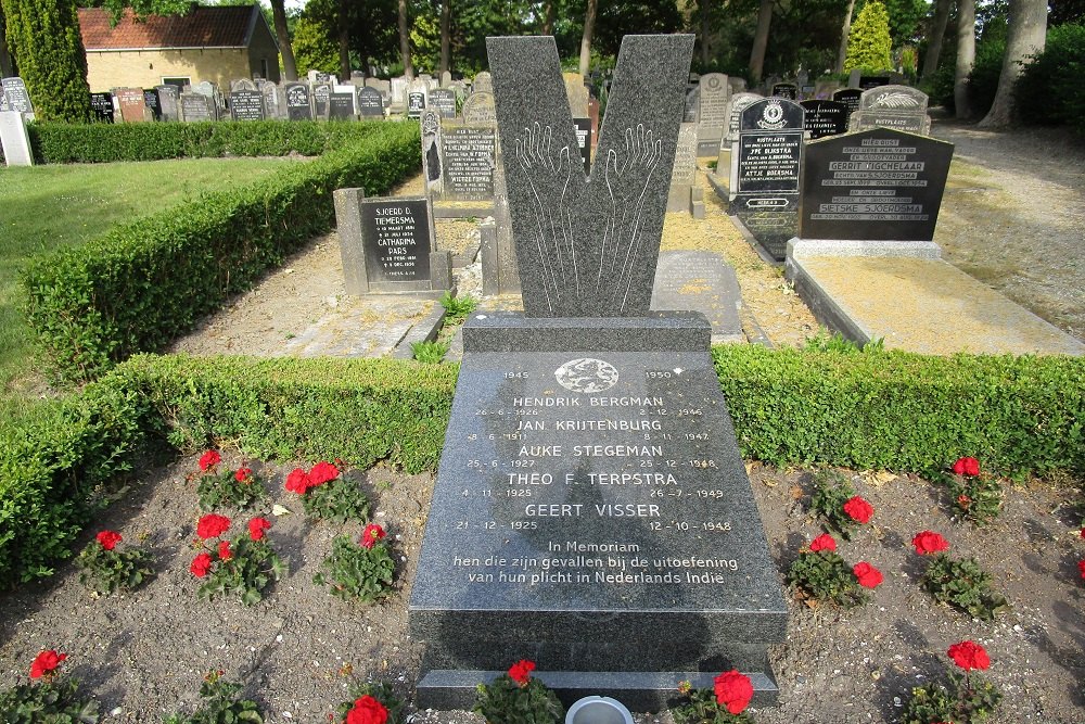 Dutch Indies Monument General Cemetery Harlingen