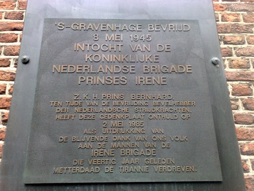 Gedenkteken Prinses Irene Brigade Den Haag