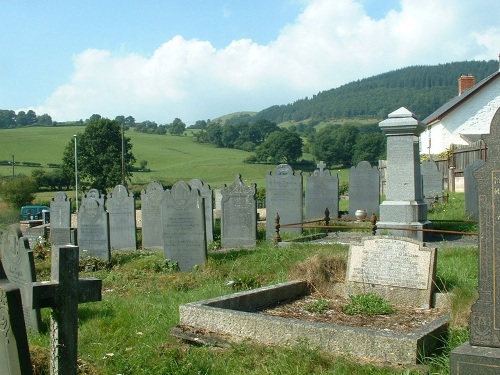 Commonwealth War Grave Llanwnog Shiloh Methodist Chapelyard