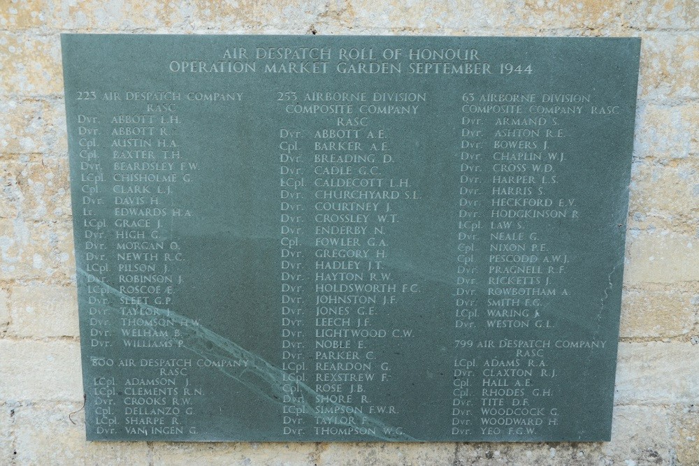 Roll Of Honour Down Ampney church