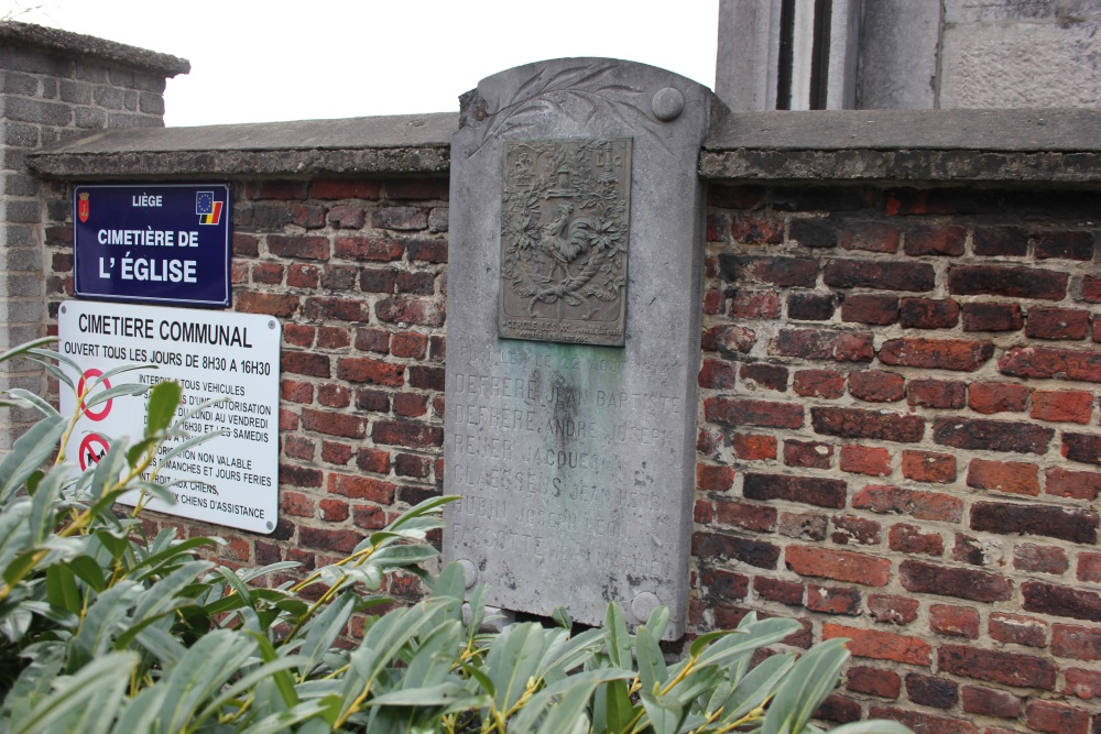 Commemorative Plate Executed Civilians Bois-de-Breux