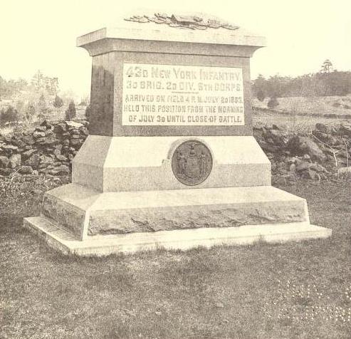 Monument 43rd New York Infantry #1