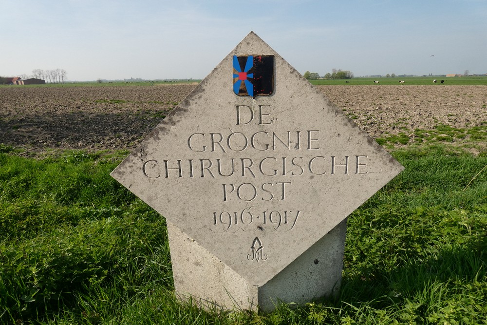 Naamsteen 13 - De Grognie Chirurgische post 1916-1917 Oudekapelle #2