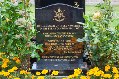 Burma Star Association Memorial