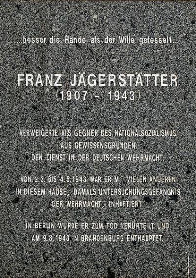 Gedenkteken Franz Jgersttter