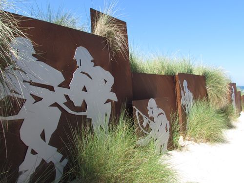 Kunstwerk D-Day Strandopgang Courseulles-sur-Mer