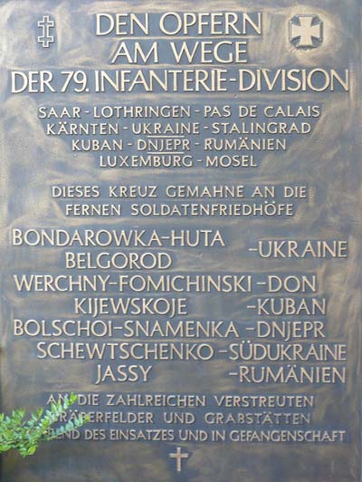 Gedenkteken 79.Infanterie-Division Weiskirchen