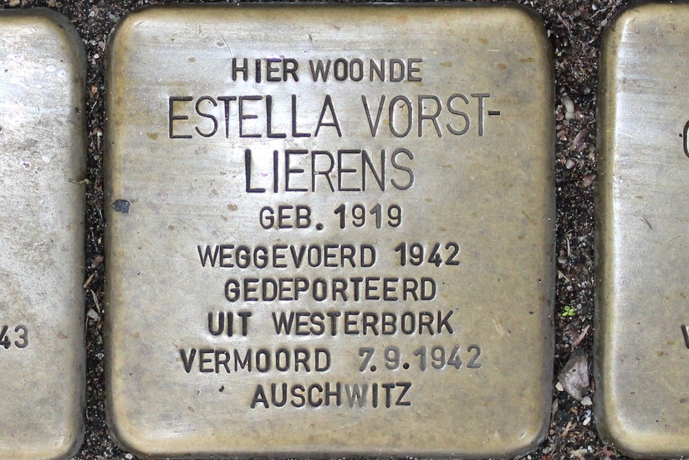 Stolpersteine Peperstraat 86 (voorheen Fransestraat 1a) #3