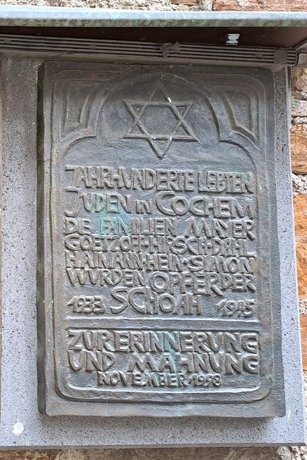 Memorials Synagogue and Jewish Residents Cochem #5