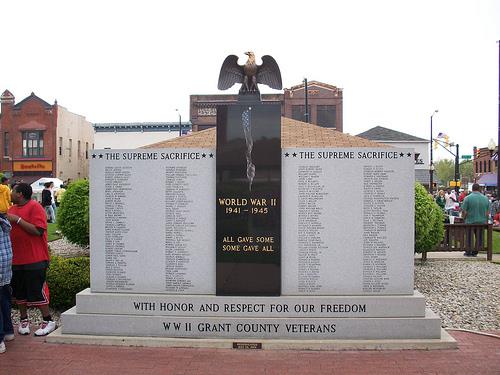 Monument Tweede Wereldoorlog Grant County