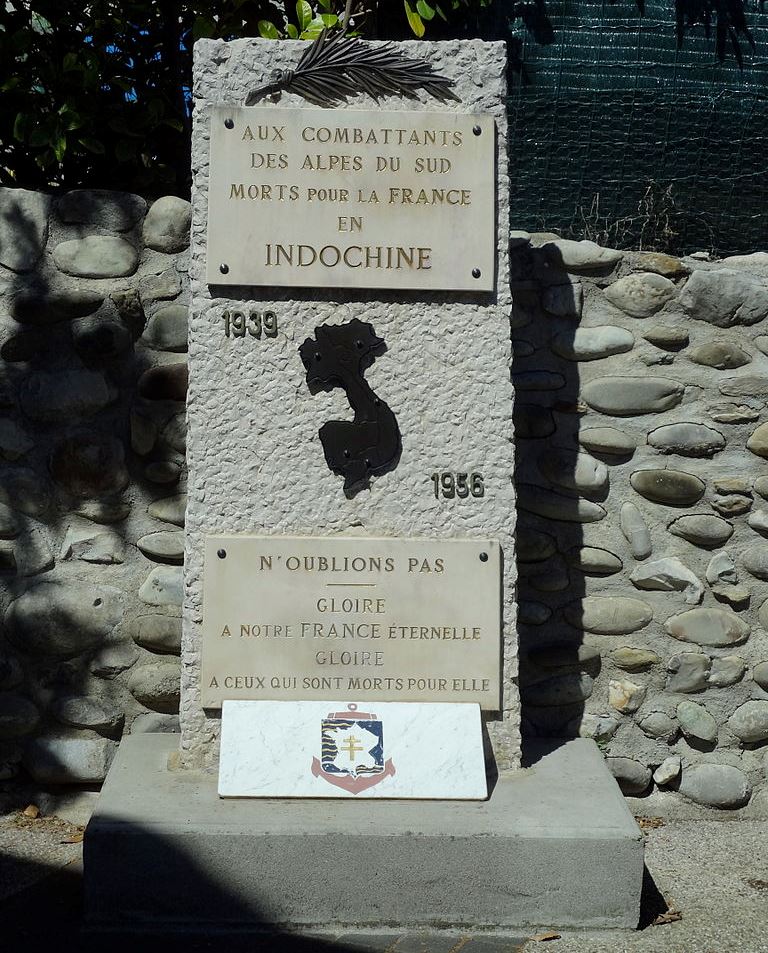 Monument Indochina 1939-1956 Alpes du Sud
