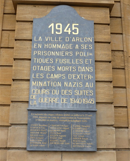 Plaques Victims First and Second World War - Arlon - TracesOfWar.com