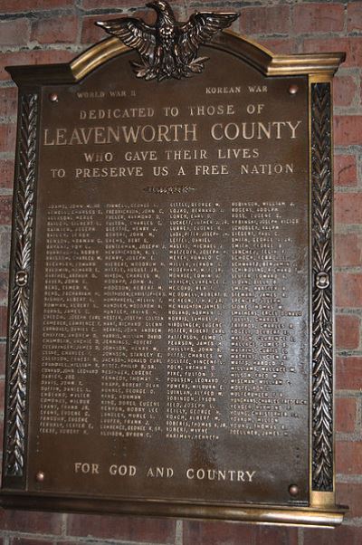 Oorlogsmonument Leavenworth City Hall