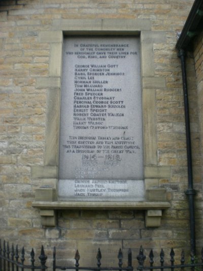 War Memorial Cononley